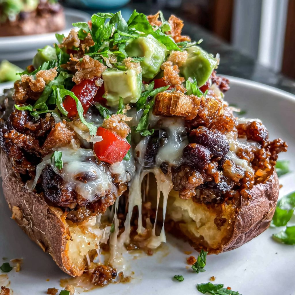 Taco Stuffed Sweet Potatoes