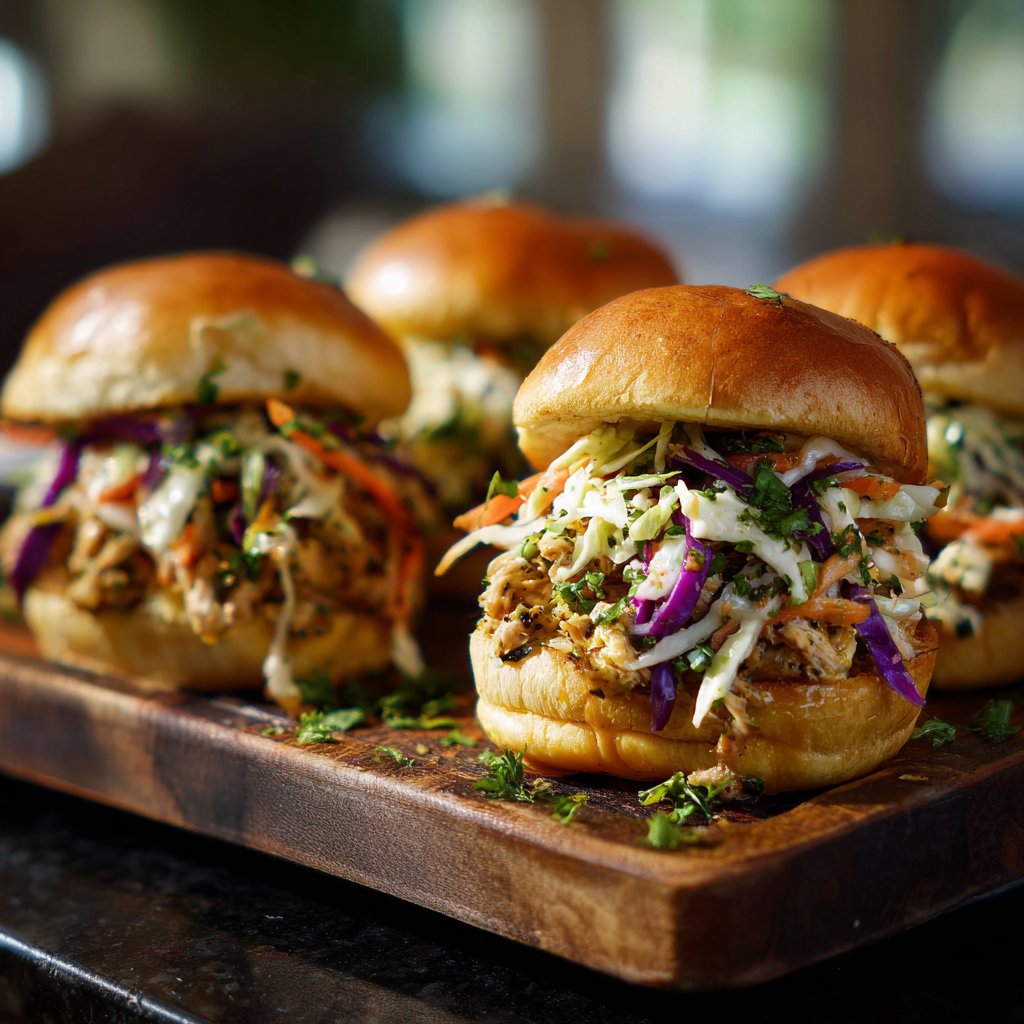 Turkey Sliders with Spring Slaw
