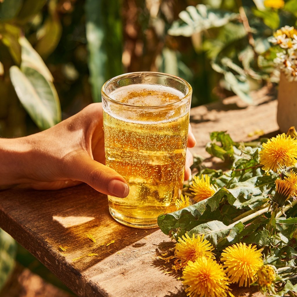 Dandy Dandelion Apple Juice