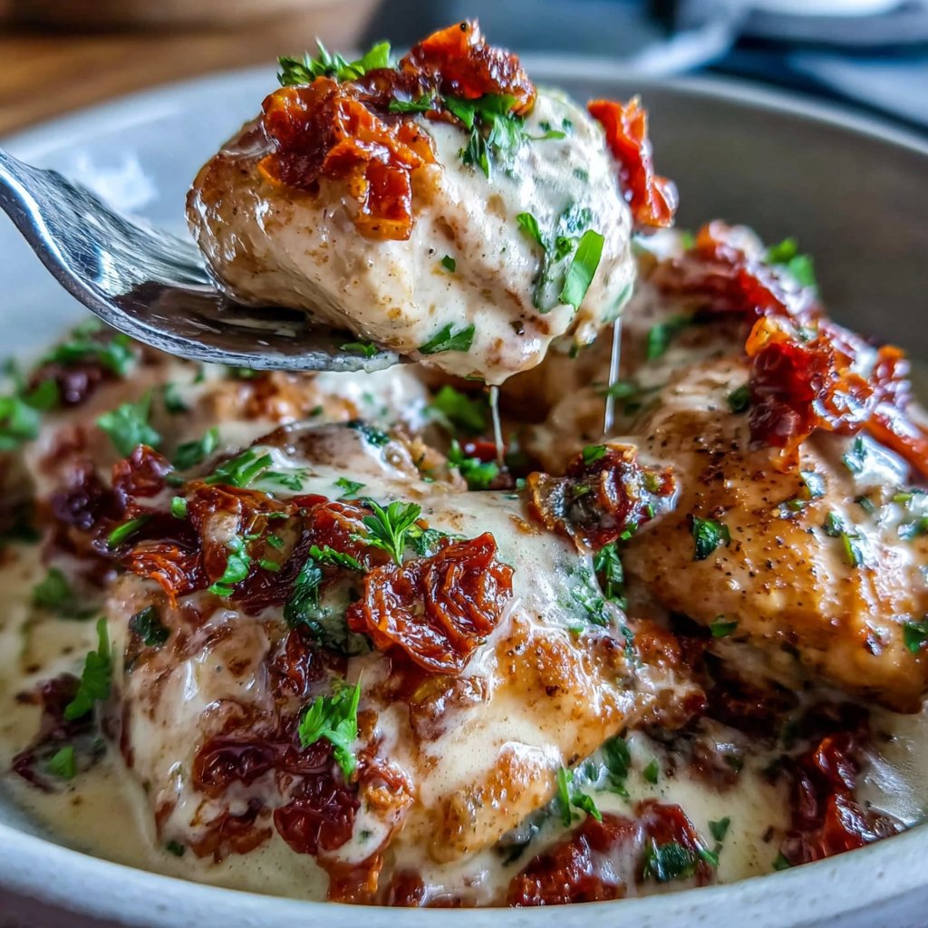 Creamy Sun Dried Tomato Chicken