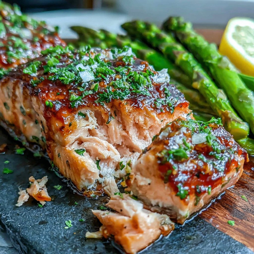 Baked Salmon with Asparagus
