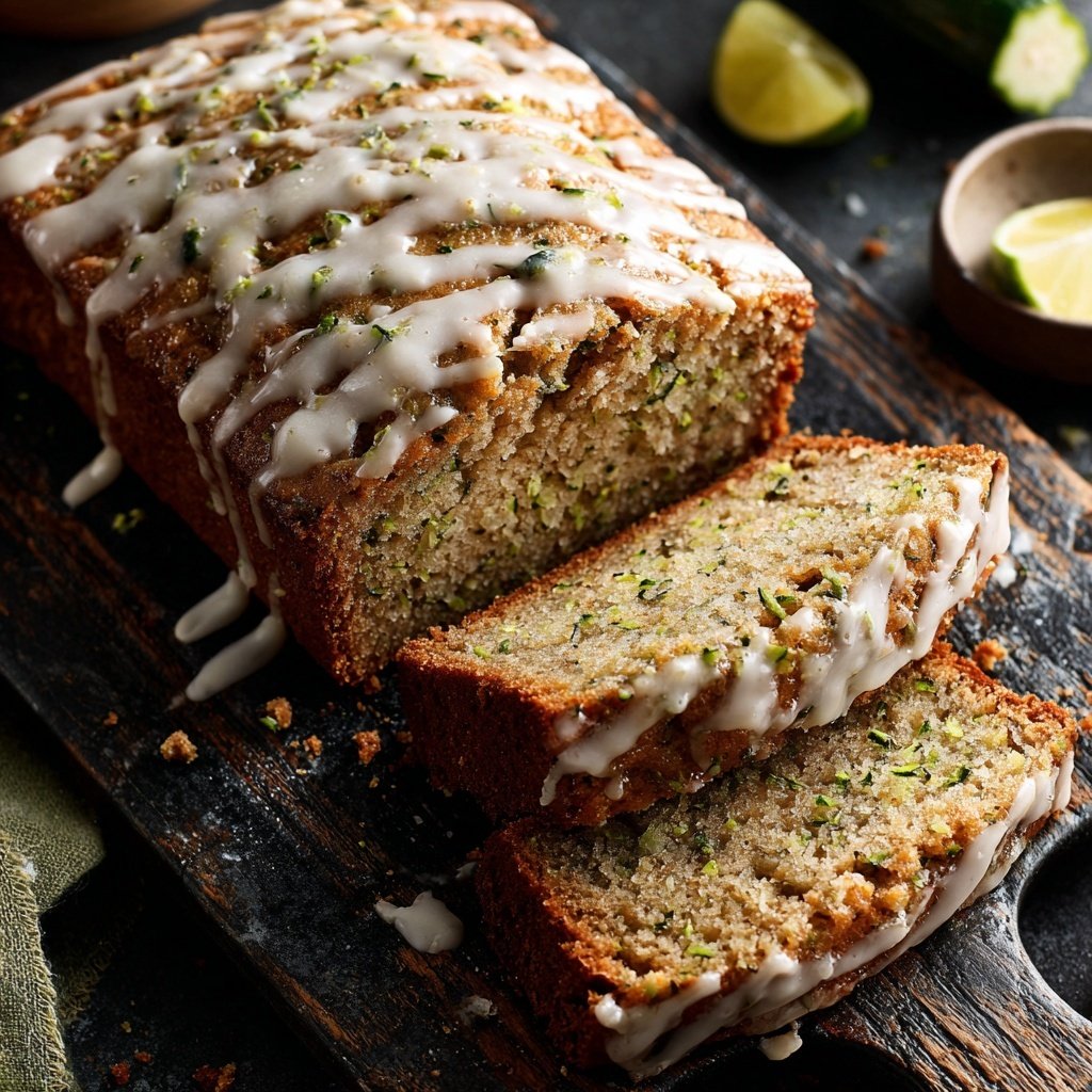 Zucchini Bread with Lemon Glaze