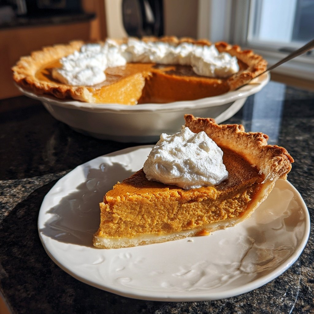 Festive Spiced Pumpkin Pie