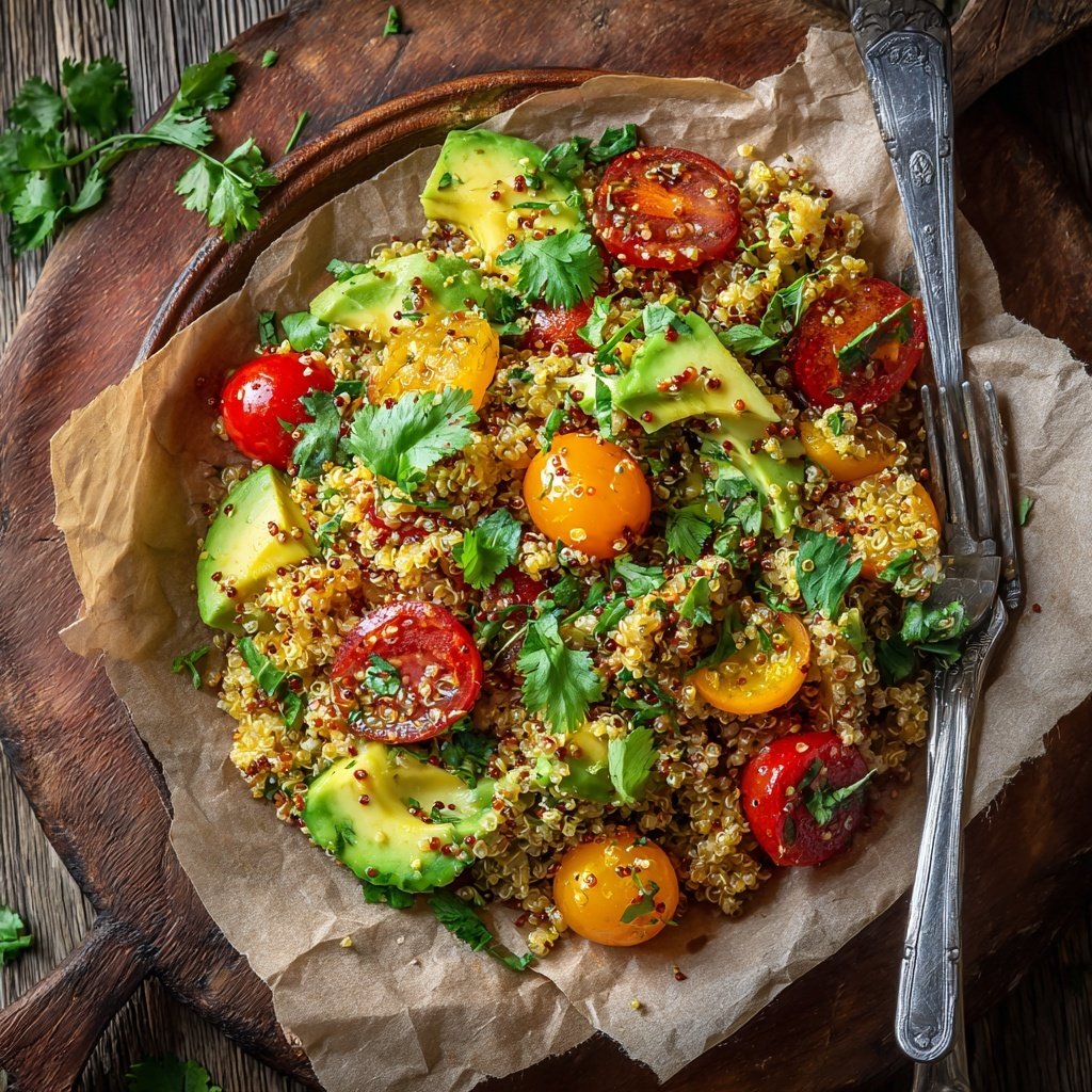 Healthy Avocado Quinoa Salad