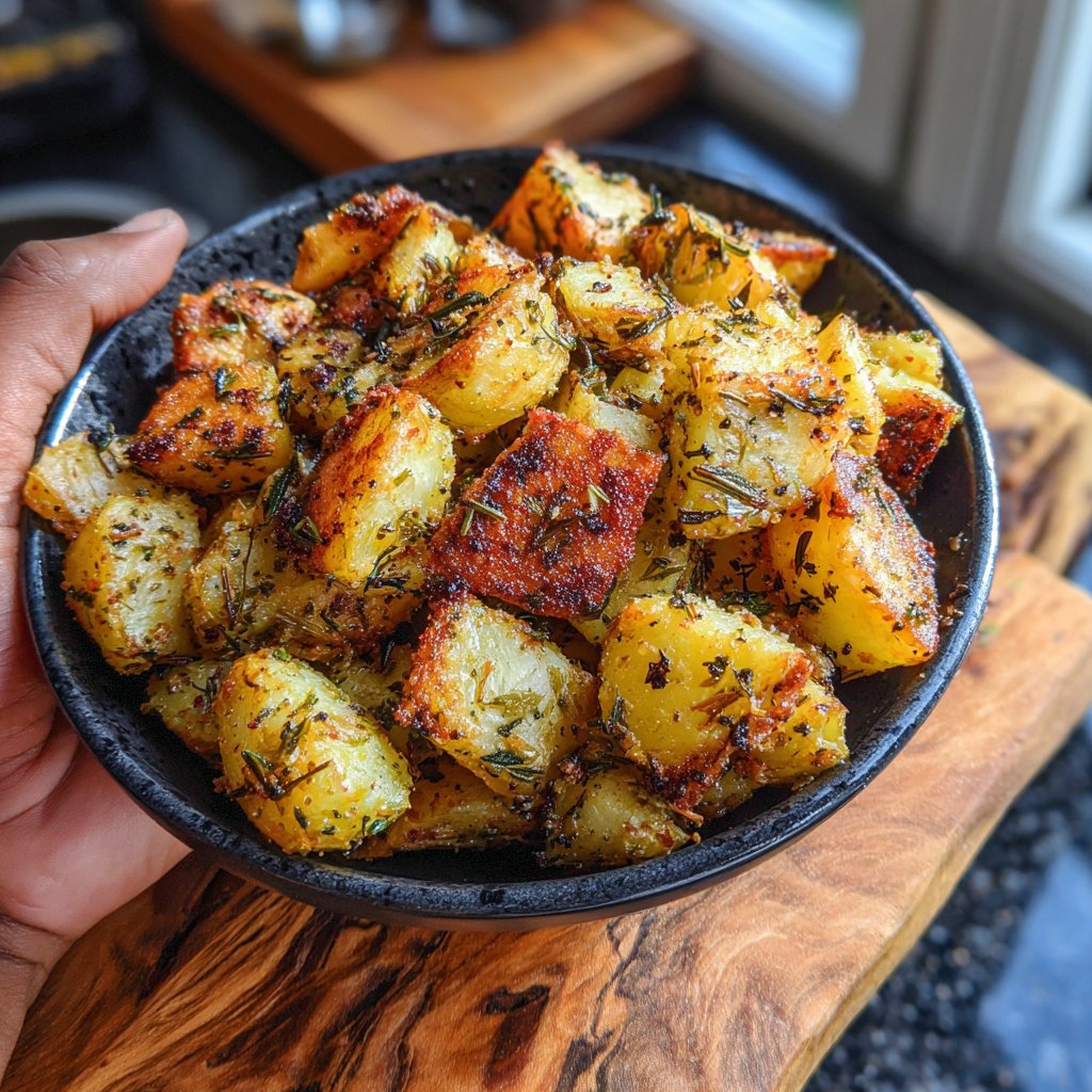 Herbed Tuscan Airfryer Potatoes