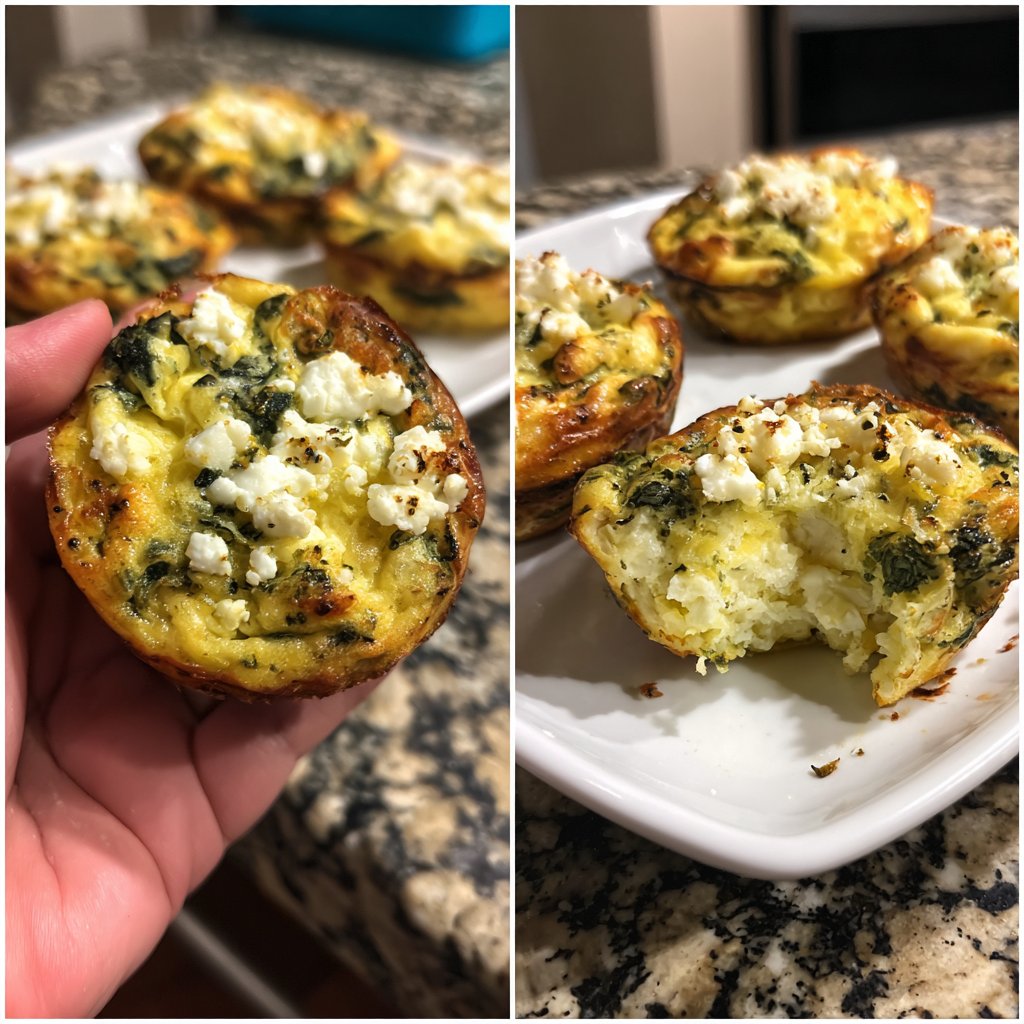 Savory Spinach Frittata Muffins