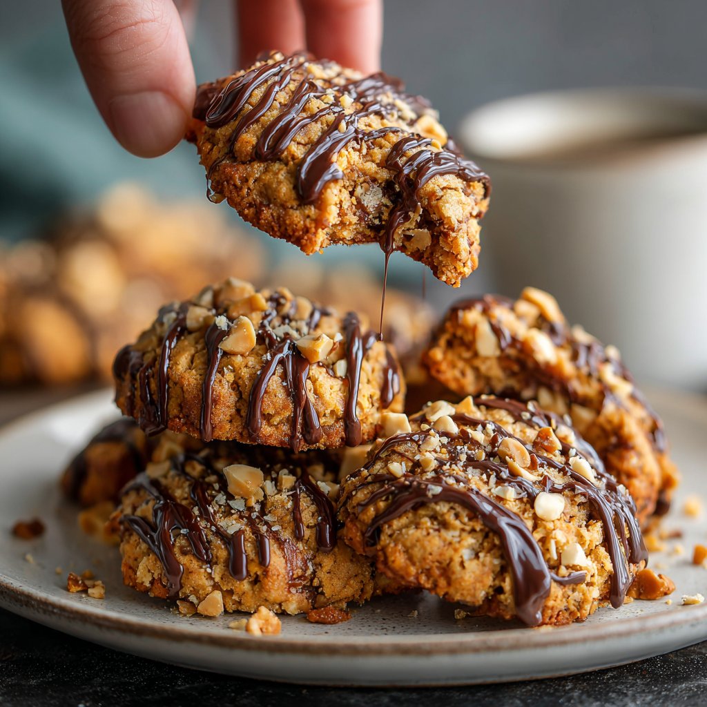Peanut Butter Chocolate Spring Cookies