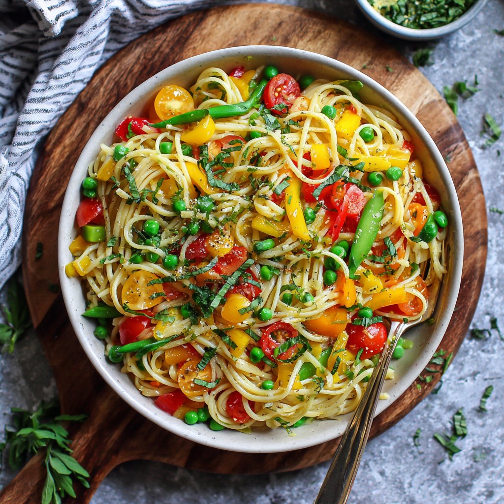 Pasta Primavera with Citrus Vinaigrette